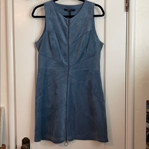 NWT BCBG Max Azria “Alaina” zip up suede dress